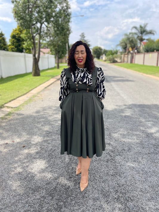 Mmakwena green dress