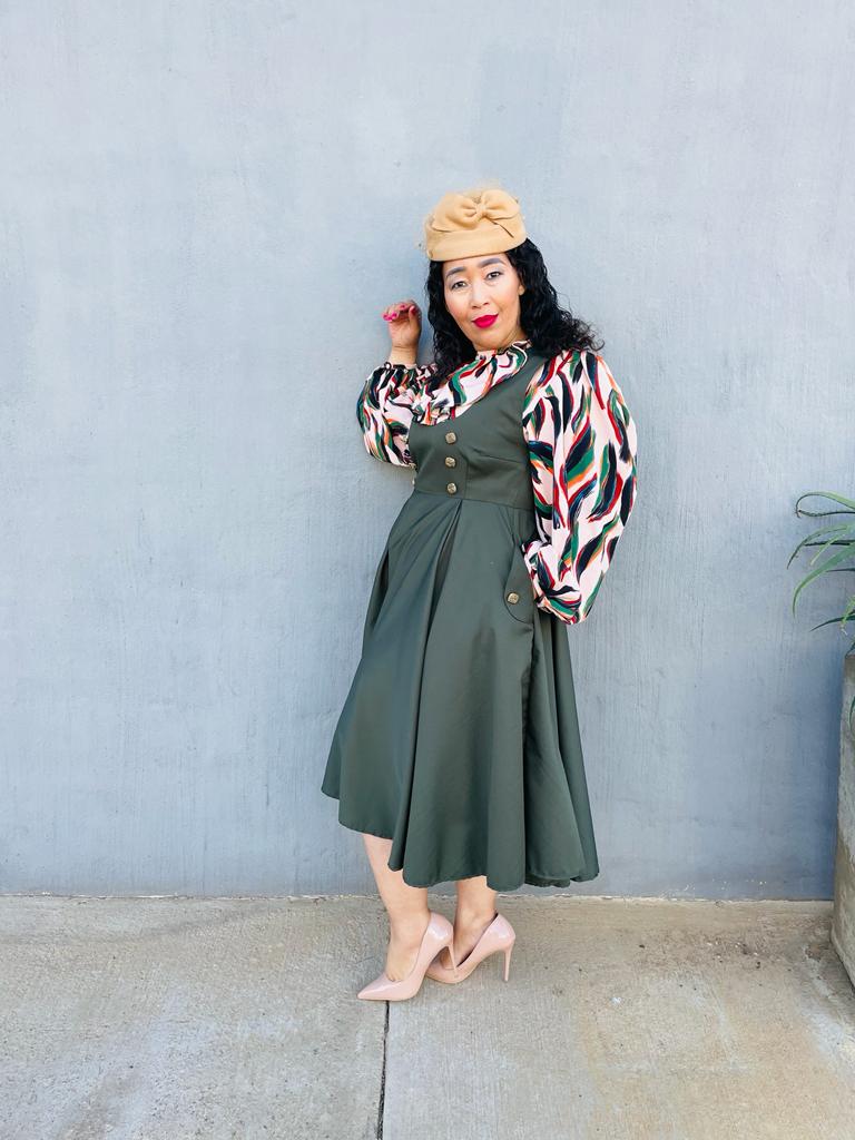 Mmakwena green dress