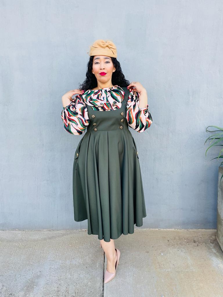 Mmakwena green dress