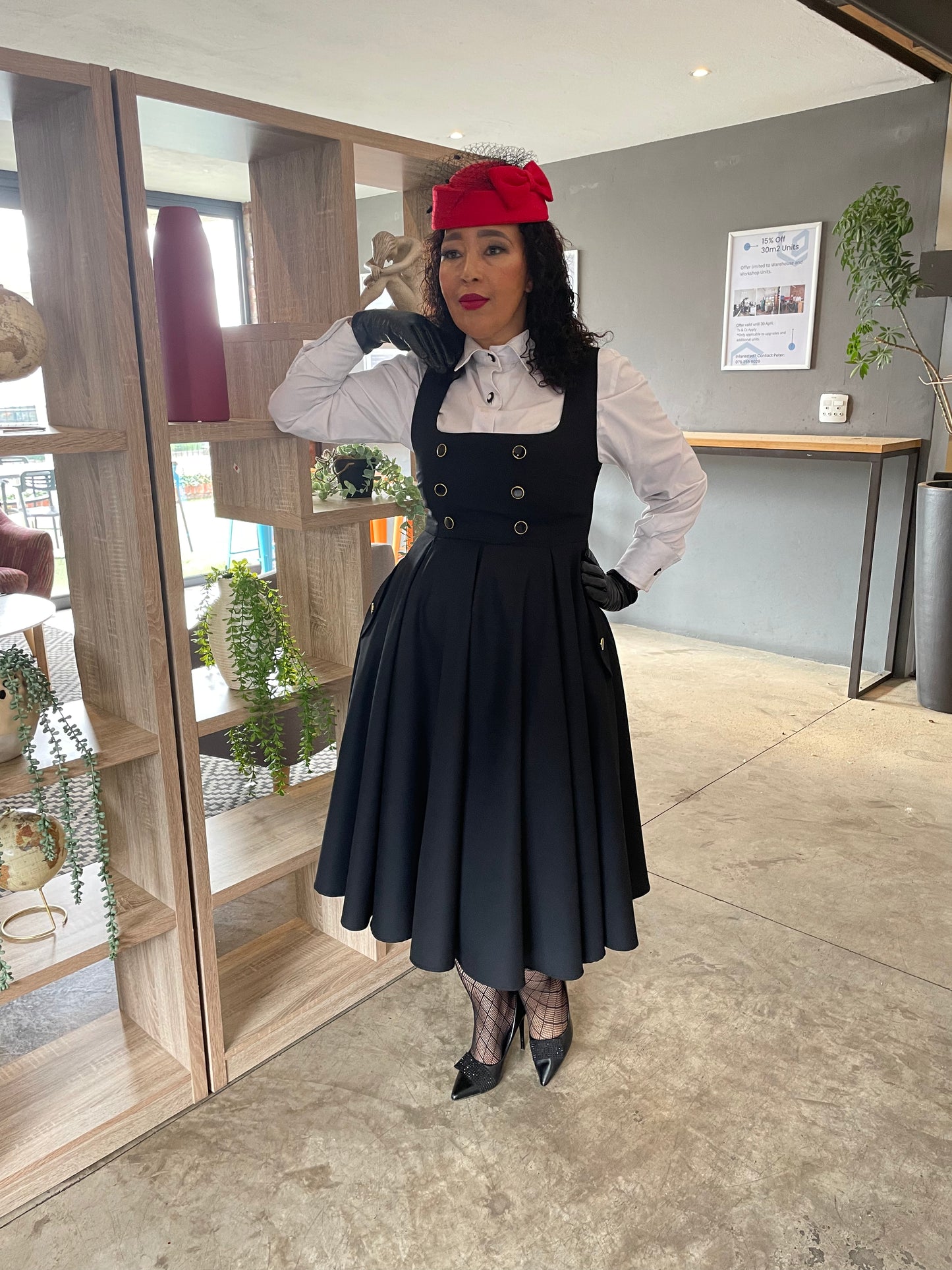 Makwena Black Dress