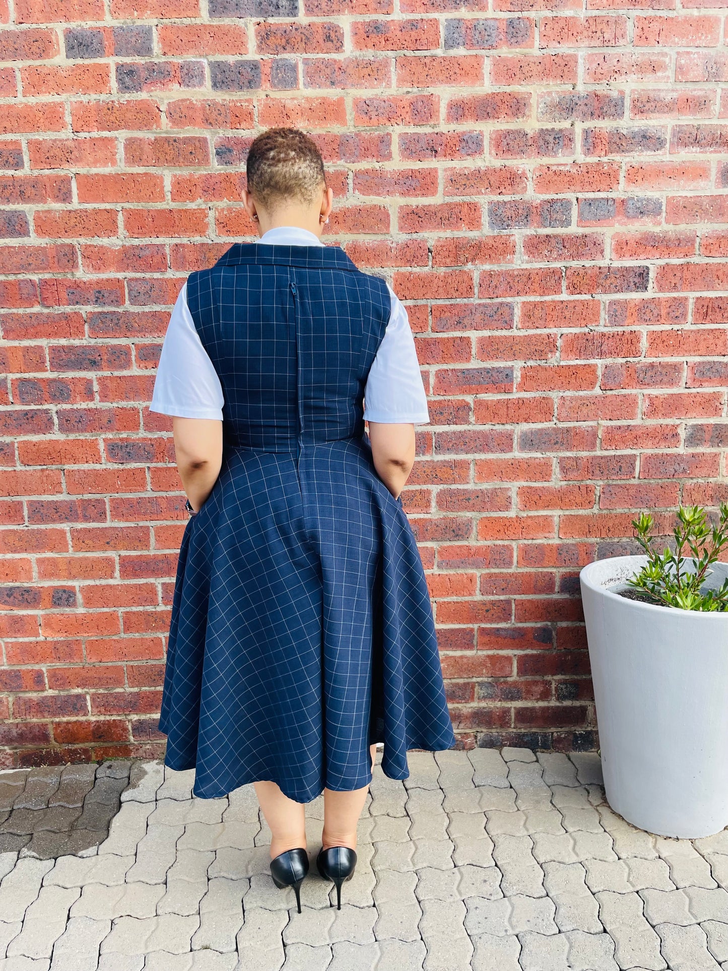 Mokgabo blue dress