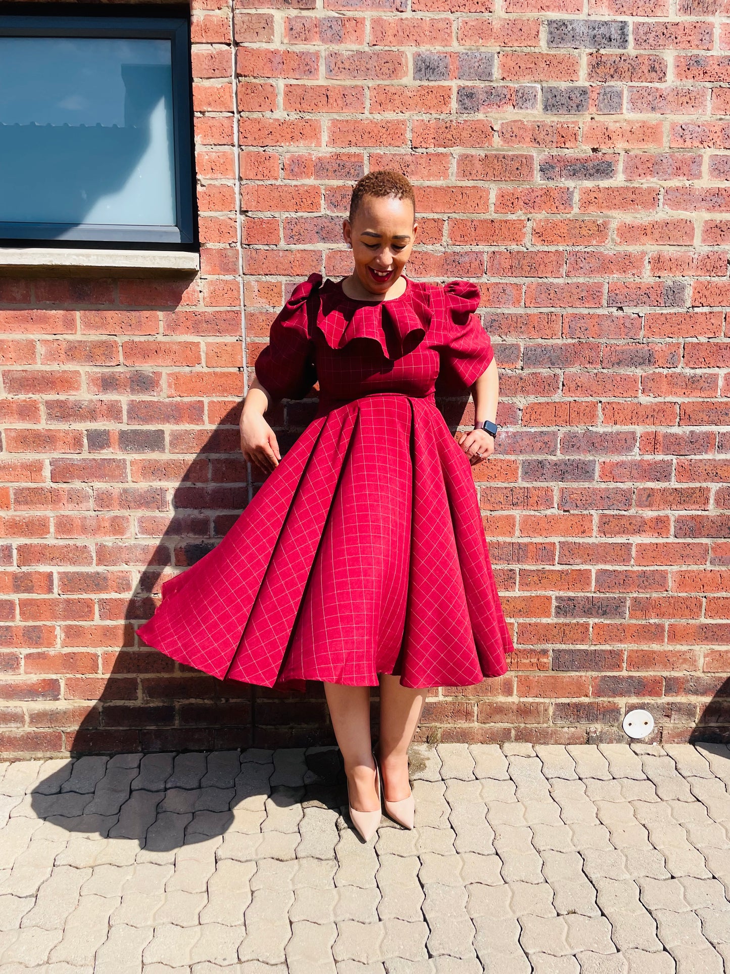 Lerato maroon dress